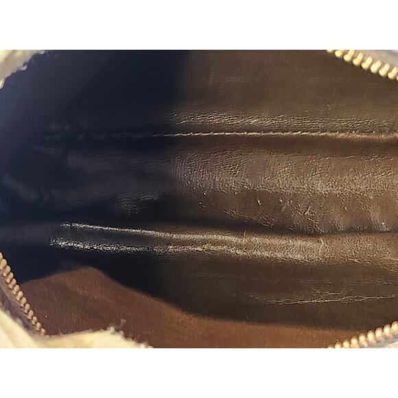 SOLD Fendi Suede and Leather Zucchino FF Logo Crossbody Bag Brown Made in Italy - Picture 16 of 16